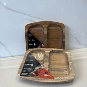 Petisqueira Teca 24,5x21,5x2,4 Cm Stolf - Imagem 3