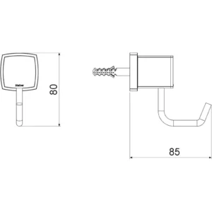 Gancho Porta Toalha Block Meber - Imagem 3