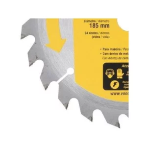 Disco de Serra Circular 185 X 20mm para Madeira 24 Dentes - Vonder - Imagem 4