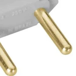 Plugue Macho 2p 10a 250v Cinza - Tramontina - Imagem 5