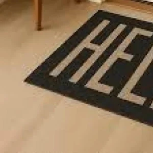 Capacho Vinilico 60x40cm Hello - Imagem 4