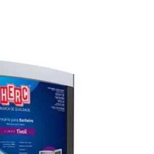 Armário Plástico Sem Gaveta 33 X 33cm Preto/cromado - Herc - Imagem 3