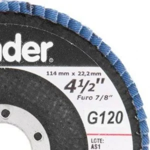 Disco de Desbaste e Acabamento Flapgrão 120 115 X 22,23mm - Vonder - Imagem 3