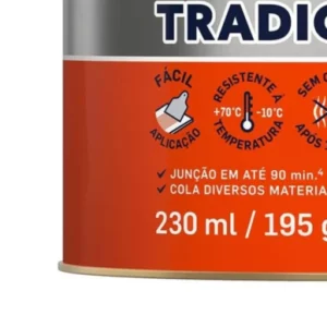 Cascola Tradicional Sem Toluol, Cola de Contato de Alta Resistência, Adesivo de Contato de Secagem Rápida, Cola Permanente Multiuso, 1x195g - Imagem 4