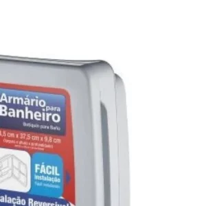 Armário Plástico 38 X 35cm Cinza Escuro - Herc - Imagem 3