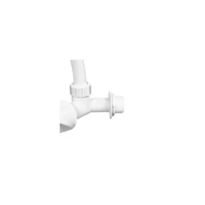 Torneira Bica Móvel Parede Branco - Herc - Imagem 5