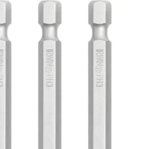 Irwin Ponta para Parafusadeira Power Bit Fenda Cruzada Ph2 de 6,4mm X 70mm com 5 Peças Iw12901 - Imagem 3