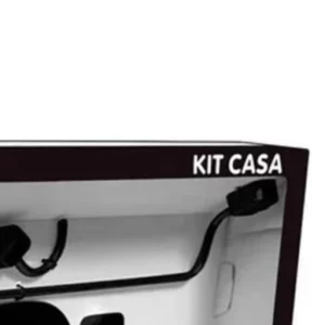 Kit de Acessórios para Banheiro Casa Quadrado 5 Peças Preto Fosco - Imagem 3