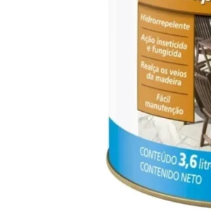 Verniz Stain Impregnante Premium Acetinado Polisten Transparente 3,6 Litros - Imagem 4