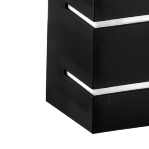 Arandela Onix Filetada Preta com Lente Leitosa para 1 Lâmpada E27 Dital - Imagem 4