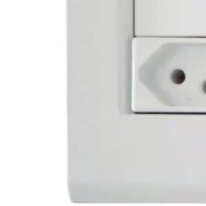 Conjunto 4" X 2" de 2 Interruptores Simples + 1 Tomada 2p+t 10a 250v - Tramontina - Imagem 4