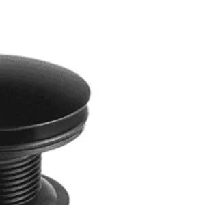 Válvula para Lavatório Luxo Redondo Sem Ladrão Preta 1616 B20 - Imagem 3