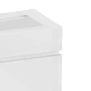 Arandela Onix Filetada Branca com Lente Leitosa para 1 Lâmpada E27 Dital - Imagem 3