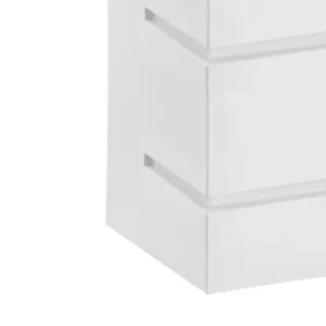 Arandela Onix Filetada Branca com Lente Leitosa para 1 Lâmpada E27 Dital - Imagem 4