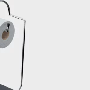 Suporte P/ Papel Higienico C/ Lixeira Preto - Imagem 3