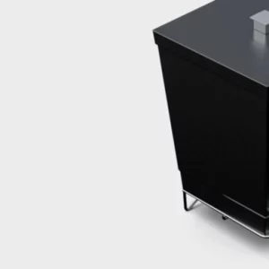 Suporte P/ Papel Higienico C/ Lixeira Preto - Imagem 4