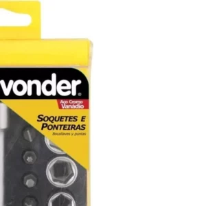 Jogo de Soquetes e Ponteiras, Encaixe de 1/4", com 25 Peças Vonder - Imagem 3