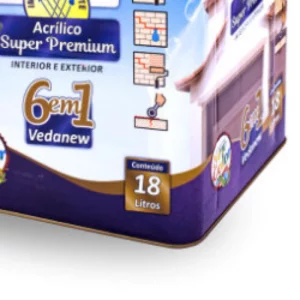 New Tintas Tinta Acri Fosco Padroni Branco 3,6l - Imagem 5