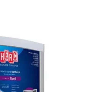 Armário Plástico Sem Gaveta 33 X 33cm Branco/cromado - Herc - Imagem 3