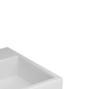 Cuba de Apoio Quadrada com Mesa Branco 410 X 410 X 155mm - Imagem 3