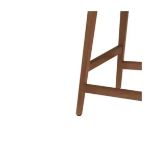 Cadeira Piazza London em Madeira Tauarí com Acabamento Envernizado Amêndoa e Estofado Café Sem Braços - Imagem 4