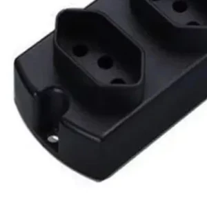 Tomada Barra 5 Tomadas 2p+t 10a Preta Sem Cabo - Margirius - Imagem 4