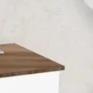 Lixeira Quadrada - Branco - C/ Nogal - Imagem 3