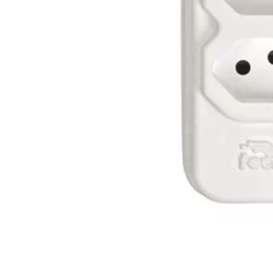 Tomada em Barra Techna T-306 Branco 3 Tomadas 2p+t 10a - Imagem 4