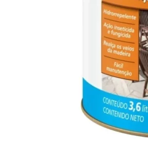 Verniz Stain Impregnante Premium Acetinado Polisten Mogno Inglês 3,6 Litros - Imagem 4