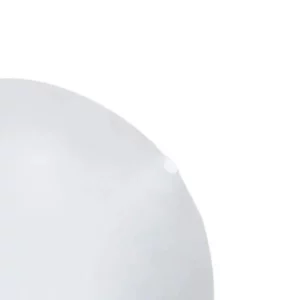 Plafon Redondo Jurerê 25cm Vidro Fosco 1xe27 Branca - Imagem 3