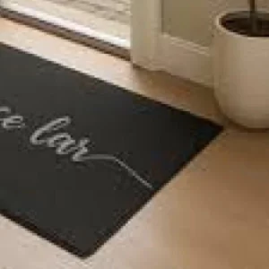 Capacho Vinilico 70x30cm Lar Doce Lar Grafite - Imagem 5