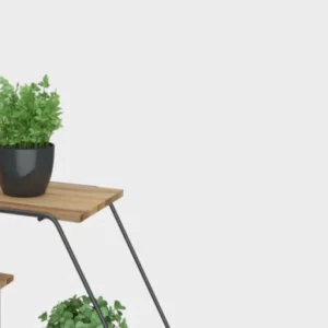 Prat Decorativa Hexa Firmato 57,5x20x50 Black - Imagem 3