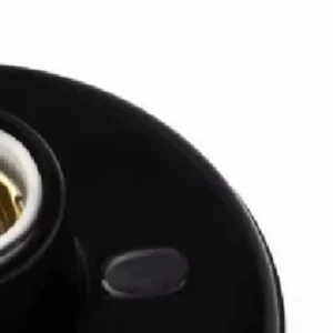 Plafon Plastico Preto C/porcelana 100w - Imagem 3