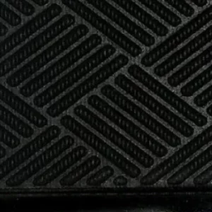 Tapete Fenice Texturas 70x40cm Diagonal Preto - Imagem 4