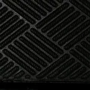 Tapete Fenice Texturas 70x40cm Diagonal Preto - Imagem 5