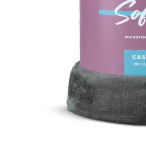 Manta Microfibra Flannel Soft Casal 180x220cm Marrom - Imagem 4