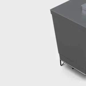 Suporte P/ Papel Higienico C/ Lixeira Cinza - Imagem 4