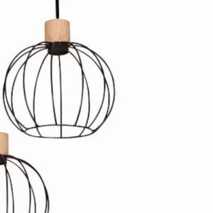 Pend Wire Sphere 3lp Natural/pr 3513na-pt Muller - Imagem 5