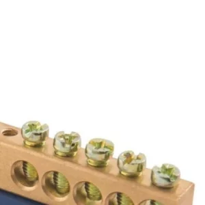 Barramento Terra Din 10 Ligações com Suporte Azul - Tramontina - Imagem 3