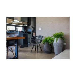 Vaso Top Pot Baixo 46 Cimento Queimado - Imagem 5