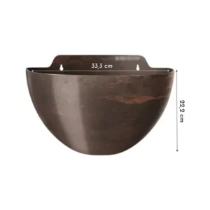 Cachepo Elegance de Parede Medio Cafe Imperial - Imagem 3