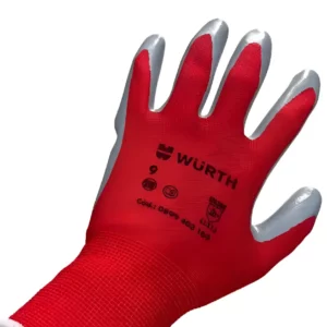 Luva de Poliéster com Banho Nitrílico Red Line Tamanho 10 - Wurth - Unitário - Imagem 3