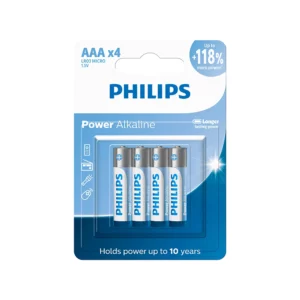Pilha Alcalina Philips Aaa C/4 Und