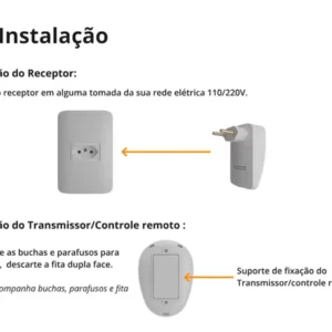 Campainha Residencial Sem Fio Wireless Bivolt 28 Toques Exatron Leca4950 - Branco - Imagem 3