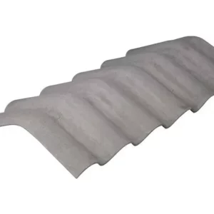 Cumeeira Normal em Fibrocimento 6mm 110x50cm Cinza