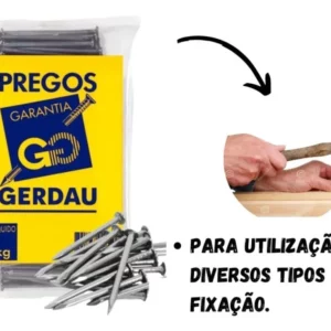 Prego com Cabeça 1kg 15 Jp X 15 Lpp - Gerdau - Imagem 4