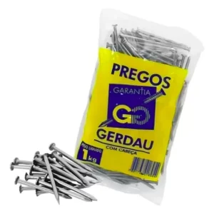 Prego com Cabeça 1kg 22 Jp X 54 Lpp - Gerdau