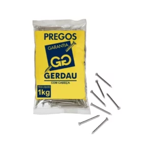 Prego com Cabeça 1kg 22 Jp X 54 Lpp - Gerdau - Imagem 4