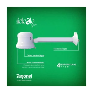 Ducha Ideale Plus 4 Temp 6800w 220v Branco Bli.pr - Imagem 5