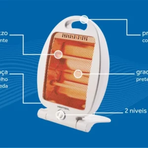 Aquecedor Ventisol Quartzo Mod Aq 220v Max 800w - Imagem 5